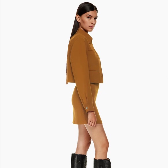 Aritzia Wilfred Classic Mini Skirt in Rich Chestnut NWT 00 - Picture 5 of 6